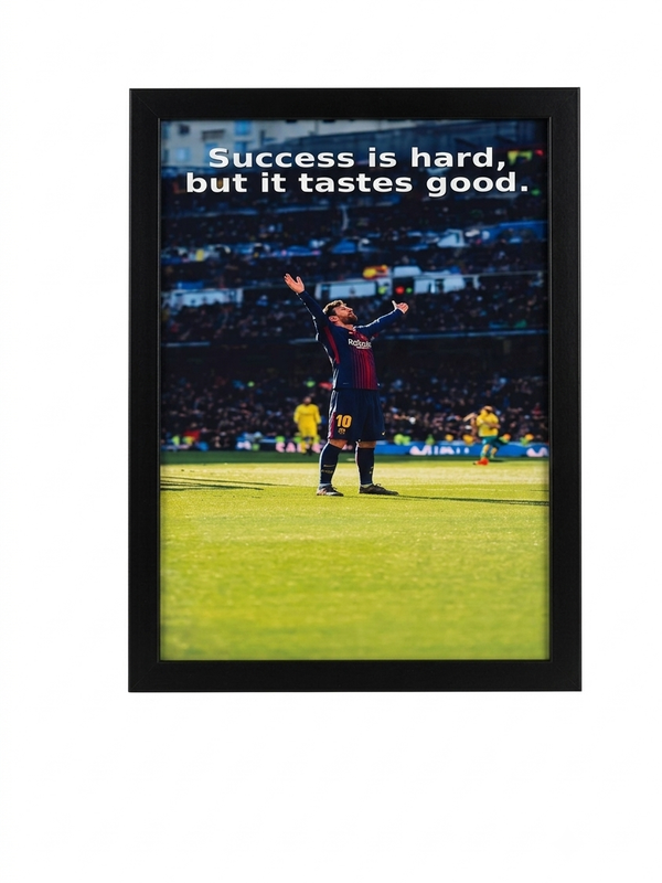 Messi success Quote Poster