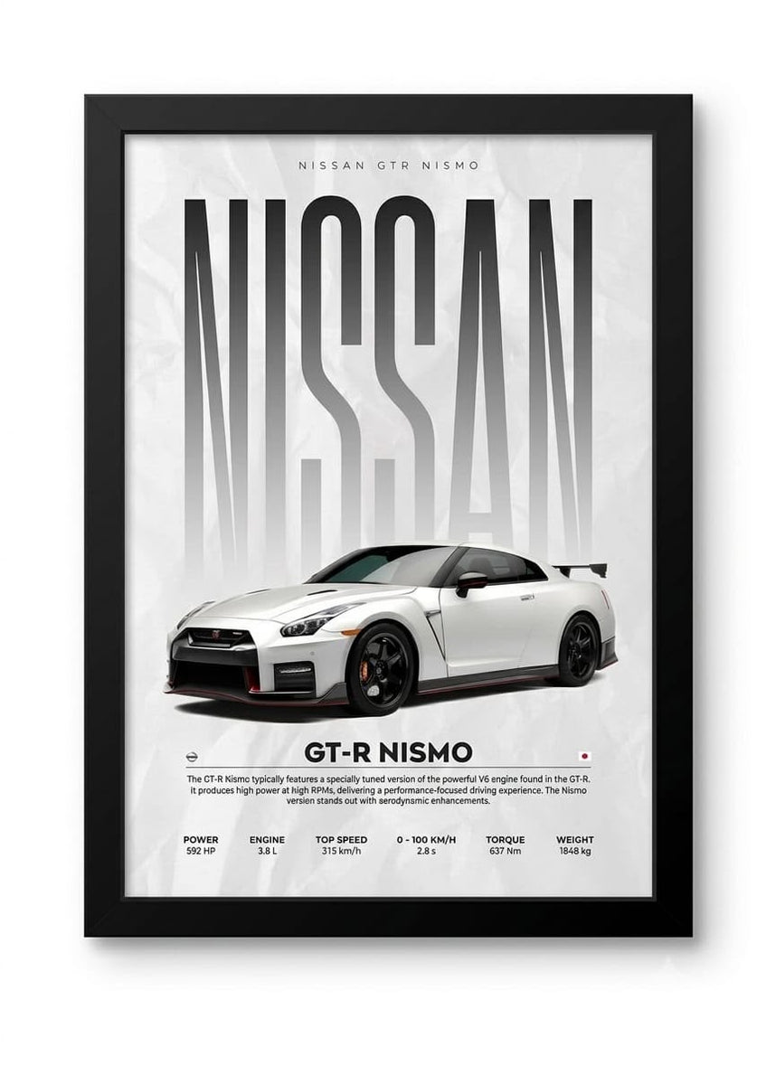 Nissan gt-R nismo premium wall art poster