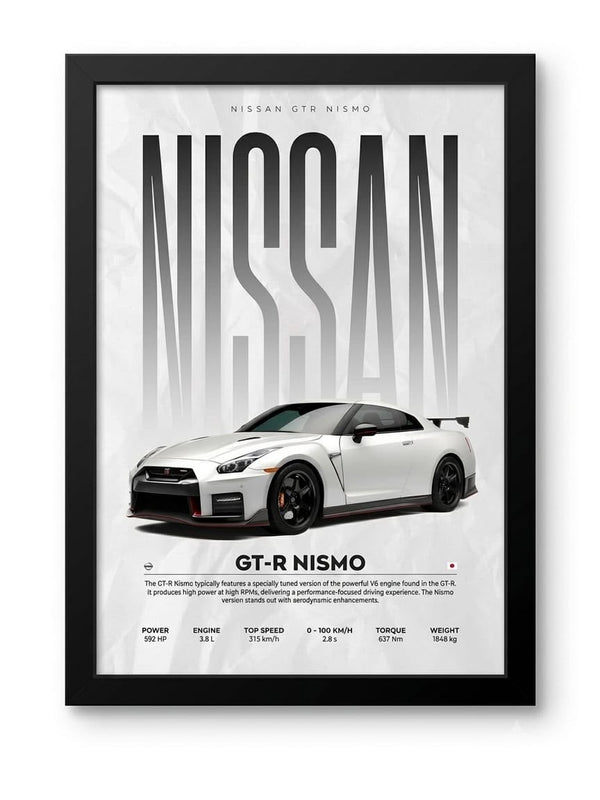 Nissan gt-R nismo premium wall art poster